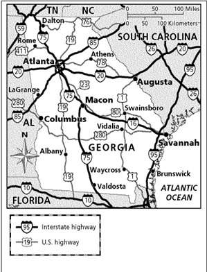 What interstate highways run through georgia?