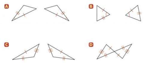 1)  for which pair of triangles could only the side angle side postulate (sas) be used