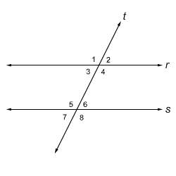 In the figure, r//s &lt; 2= &lt; they are corresponding angles of parallel lines