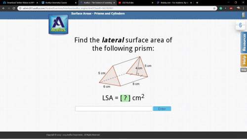 Find the lateral surface of the prism