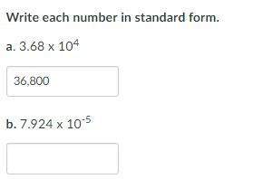 Write each number in standard form.