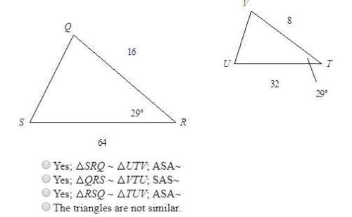 Are the two triangles similar? if so, how do you know?