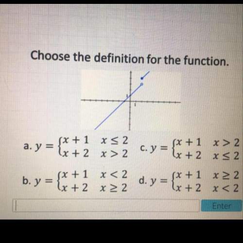 Choose the definition for the function. need !