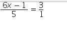 Solve for x. express the answer in simplest form.