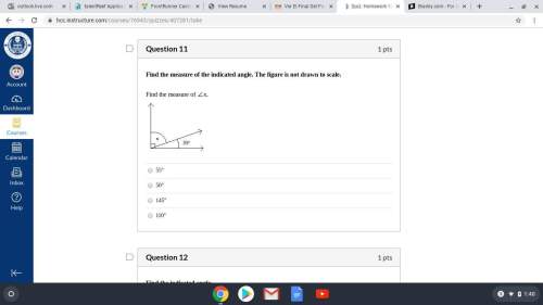 Find the measure of the indicated angle. someone look at the picture to me with the answer