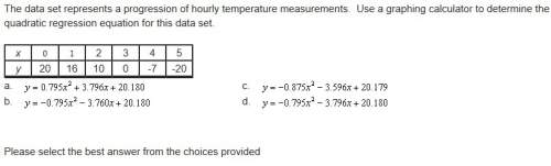 Select the best answer from the choices provided you (: