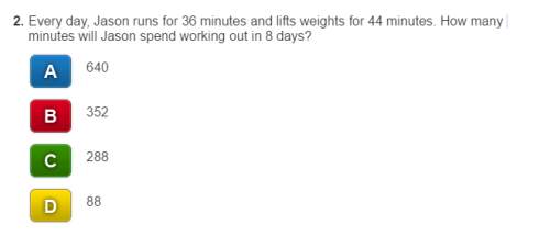 Every day, jason runs for 36 minutes and lifts weights for 44 minutes. how many minutes will jason s