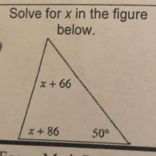 Solve for x in the figure below. me