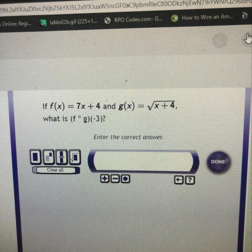 If f(x) = 7x + 4 and g(x) = (x+4, what is (fº)?  enter the correct answer.