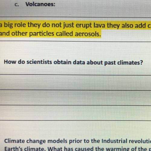 how do scientists obtain data about past climate?  say in your own words 1