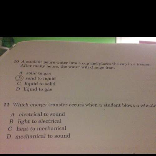 Whatcha energy transfer occurs when a student blows a whistle? the top one