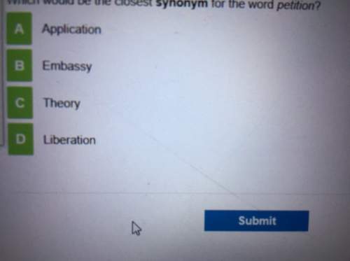 What would be the closest synonym for the word petition ( choices in photo )