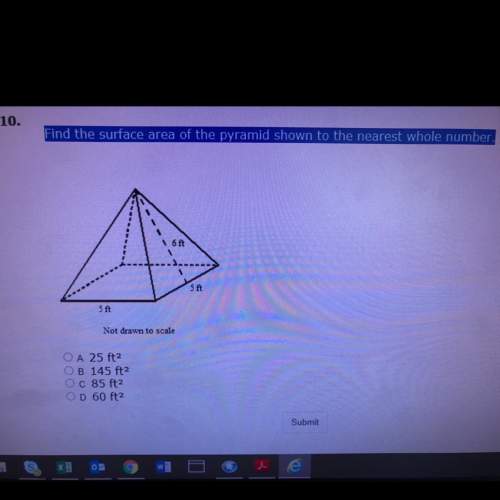 Find the surface area of the pyramid. you.