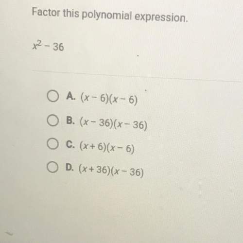 Factor this polynomial expression x^2 - 36