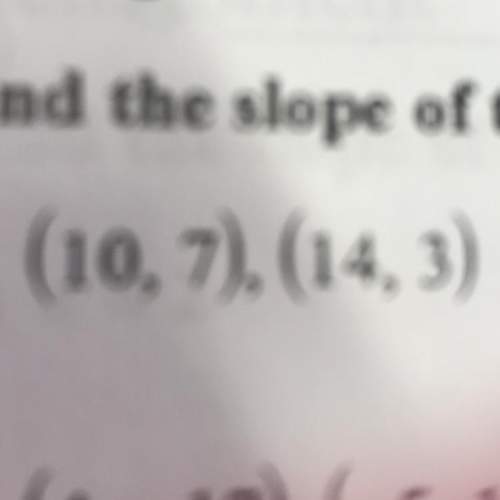 What is the slope of the line through each pair of points