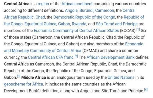 What are your thoughts about central africa