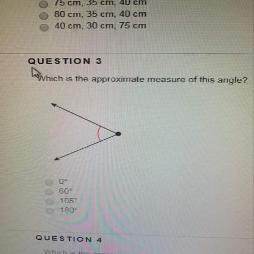 What is the approximate measure of this angle?