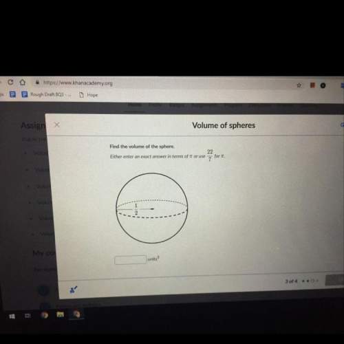 Can you it’s volume of sphere i don’t understand how to do
