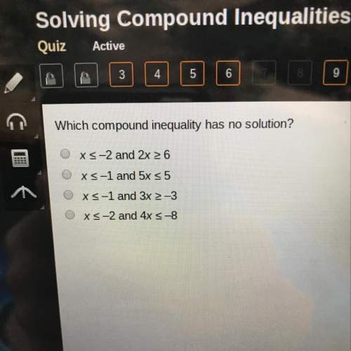 Which compound inequality has no solution?
