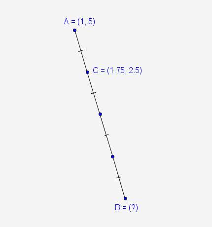 What are the coordinates of point b in the diagram?
