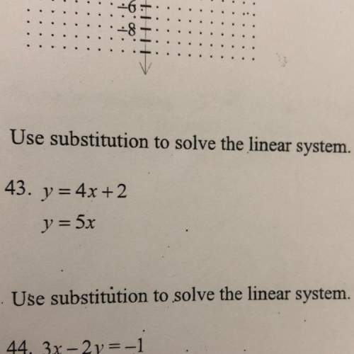 Substitution to solve the linear system