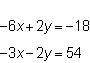 What is the value of y in this system of equations?  (see attachment)