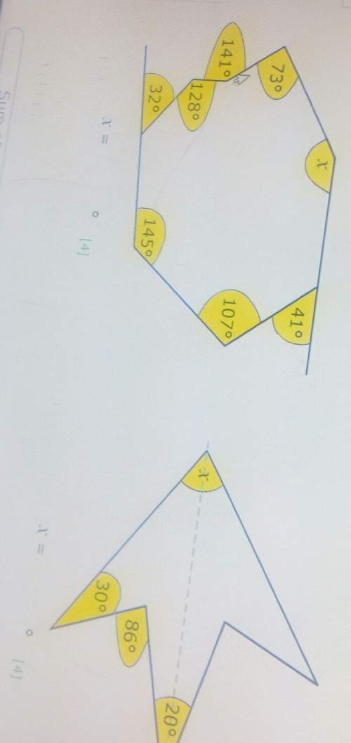 Plz you have to find the angle marked x in each of these polygons