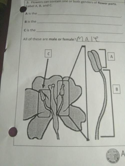 Me 3. flowers can contain one or both genders of flowers parts. label a b and c.