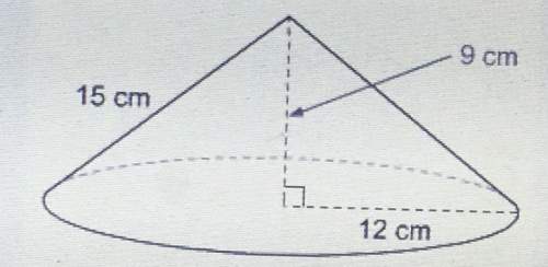 What is the best approximation of the surface area of this right cone?  a. 792  b. 566