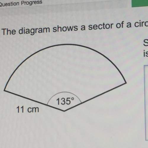 The diagram shows a sector of a circle radius 11cm. show that perimeter of the sectors is grea