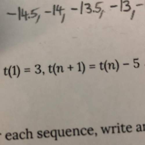 What are the first 6 terms for this arithmetic equation?