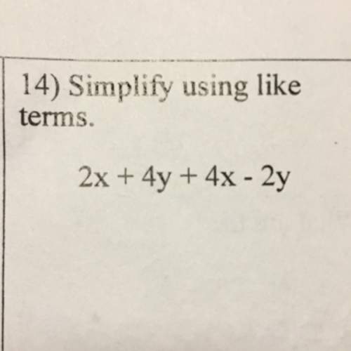 Ididn't get "simplify using like terms. 2x+4y+4x-2y"