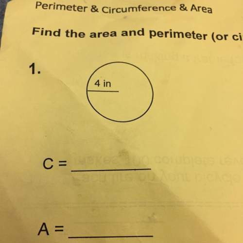 What is the circumference and area.
