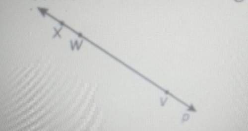 Which of the following is not a correct name for the line shown? a. vx b. wx