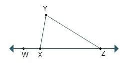 Which statement regarding the diagram is true?  m∠wxy = m∠yxz m∠wxy &lt; m∠yzx