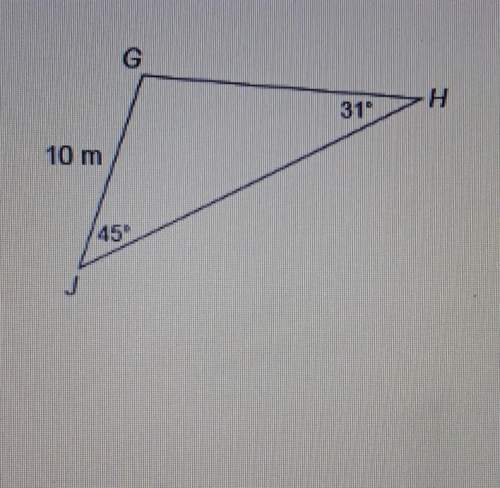 What is the length of gh to the nearest tenth of a meter