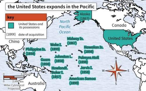 Why were the islands shown on this map most likely acquired or annexed by the united states?