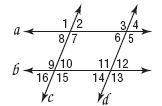 Refer to the figure. given a is parallel to be and 7 = 94, find the measure of the following angles.