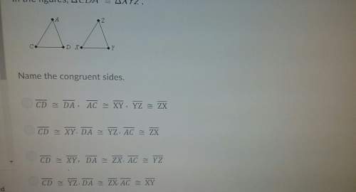 In the figures, name the congruent sides.