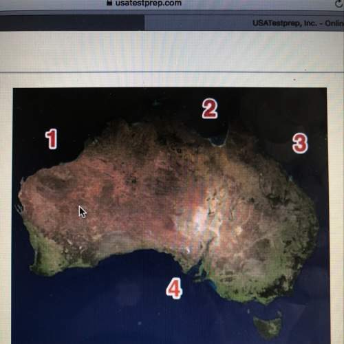 Which number is closet to the location of the great barrier reef  a: 1 b: 2 c: 3