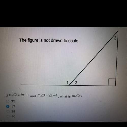 If m angle 2 = 3x+1 and m angle 3 =2x+14 what is m angle 2