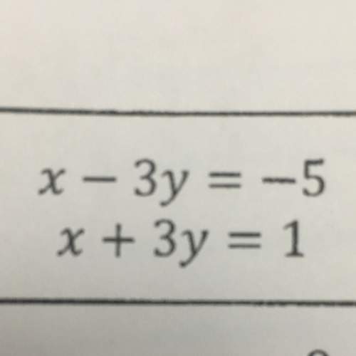 I'm doing elimination in systems of equations how do i solve !