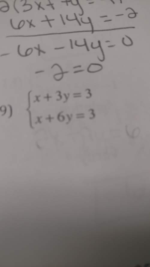 How would you solve this by elimination?