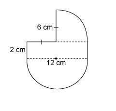 24 !  a semicircle and a quarter circle are attached to the sides of a rectangle as shown.