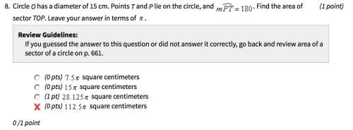 Explain your answer for /brainlest!  circle o has a diameter of 15 cm. points t and p li