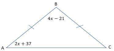 100 points!  what are the angle measures of the triangle?