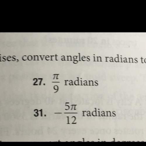 How do you convert 3.14/9 into radians