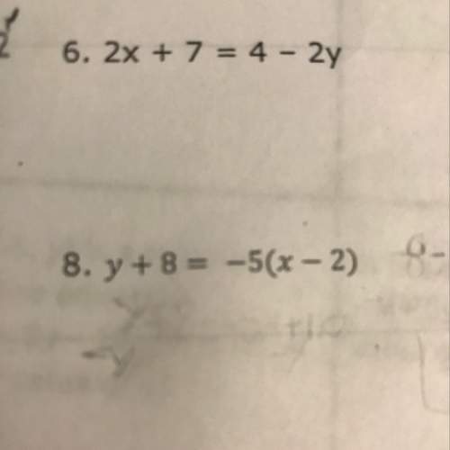 How to turn these equations in to standers form