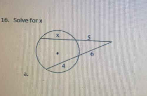 Geometry, triangle in a circle. find x show work and explain