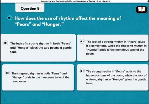 How does the use of rhythm affect the meaning of pears and hunger